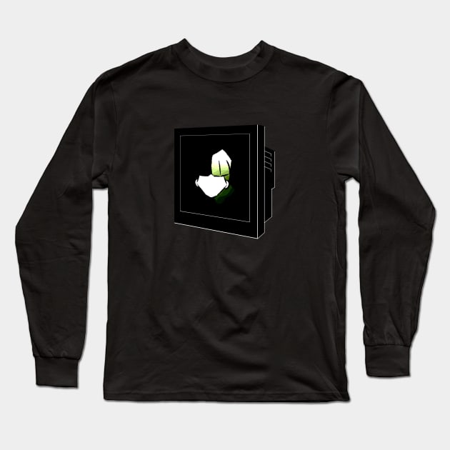 Wired CRT TV Long Sleeve T-Shirt by Wired Designs